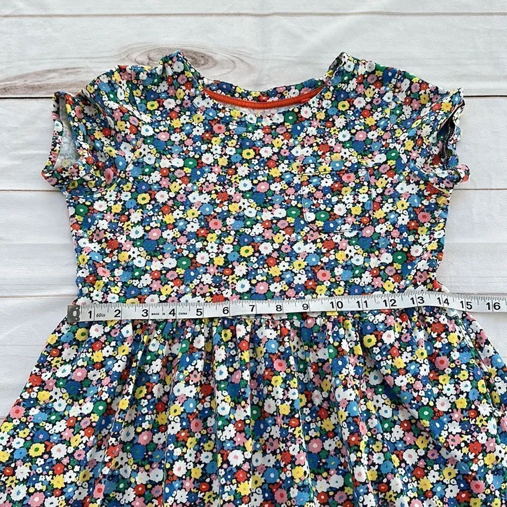 Mini Boden Elizabethan Blue Flowerpatch  Dress